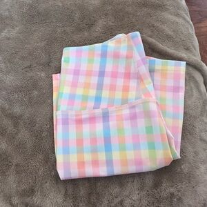 Beyond yoga pastel multicolored gingham biker athletic shorts